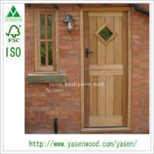 2015 New Design Panel Door Enterior Timber Door